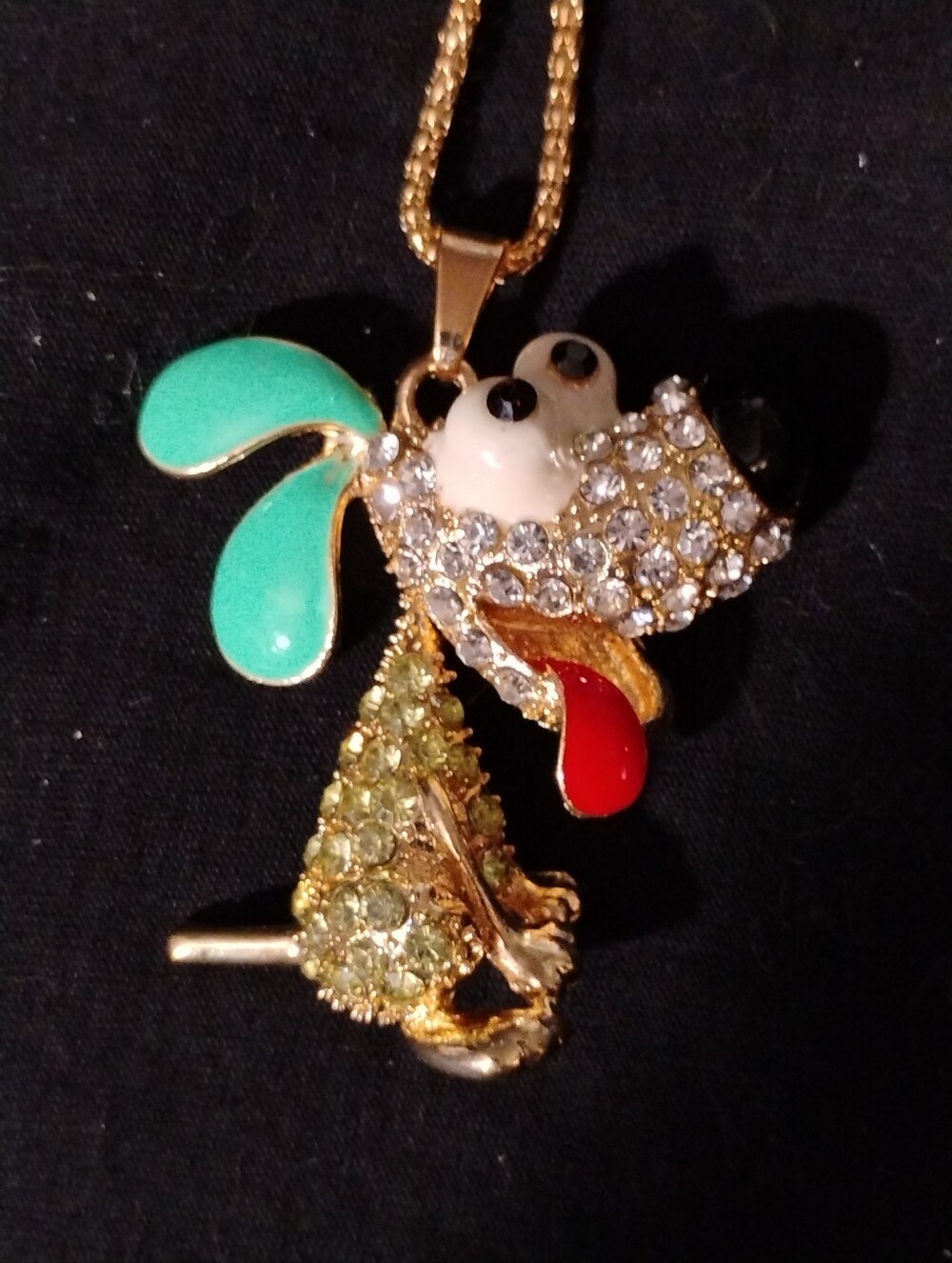Silly Articulated Dog By Besty J Necklace